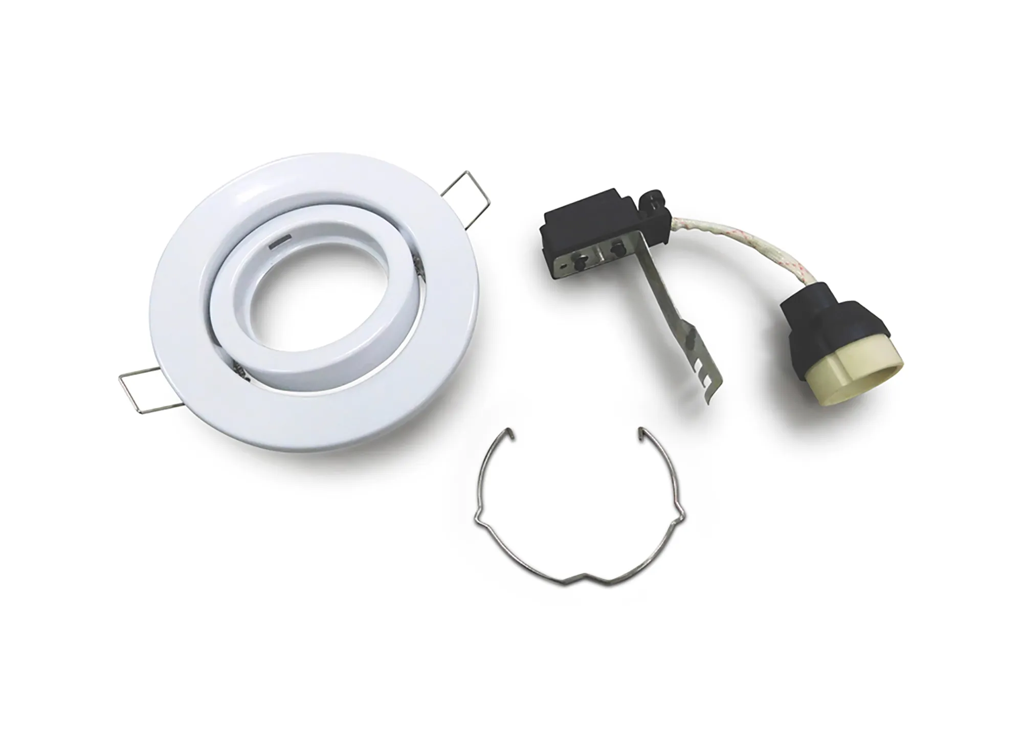 Hudson GU10 Adjustable Downlight, Cut Out 84mm White D0035  Deco Hudson